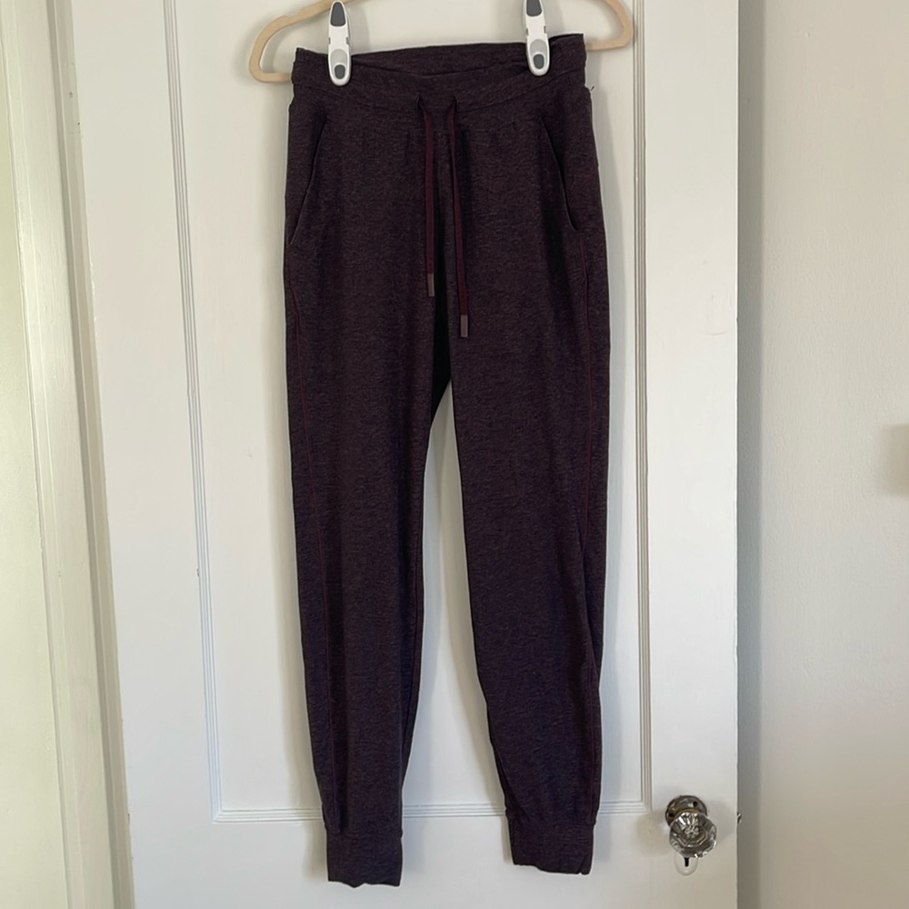 Lululemon Scuba High-Rise Purple Joggers
